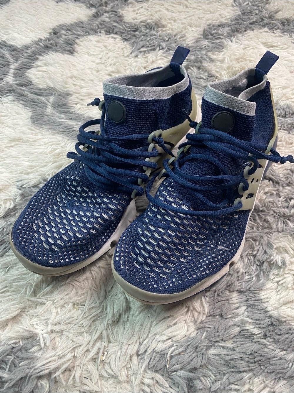 Nike Air Presto Flyknit Ultra Collegiate Navy Mens Size 12 Trainers 835570-402